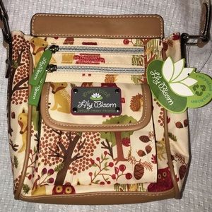 Lily Bloom Forest Owl Crossbody Purse